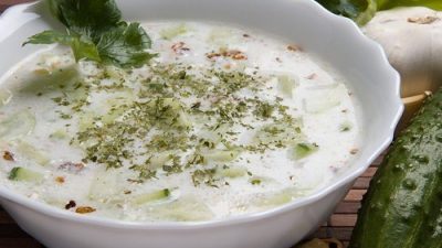 Окрошка на мацони по-азербайджански