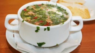 Окрошка мясная с окороком и языком