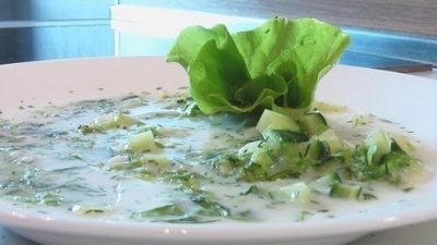 Окрошка на фруктовом отваре