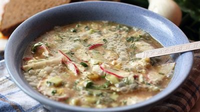 Окрошка на минеральной воде