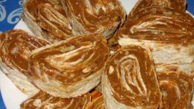 Ореховый десерт в лаваше