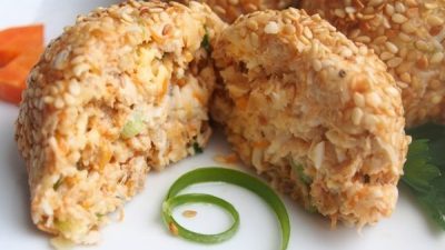 Оригинальные салатные шарики