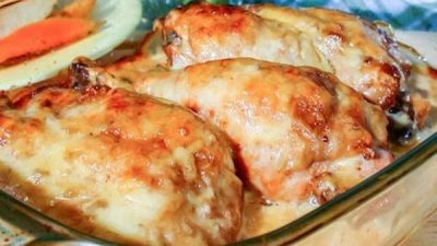 Острые куриные окорочка в сливочном соусе