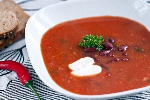 Суп с консервированной фасолью в томатном соусе рецепт с фото по�шагово