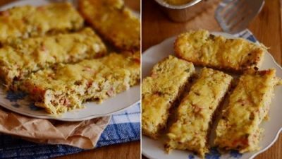 Овощная запеканка с рисом и сыром по-французски