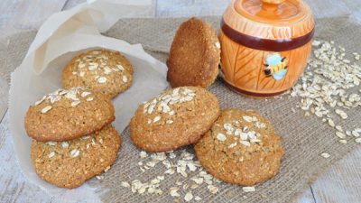 Овсяное печенье с орешками без муки