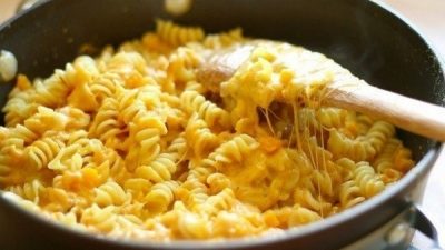 Паста с сыром и мускатной тыквой