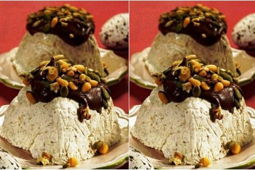 Пасха с горьким шоколадом и орехами