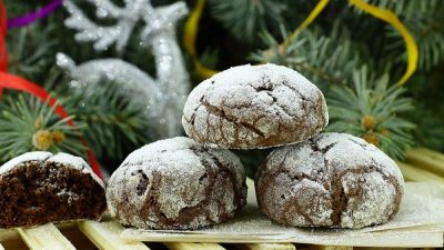 Печенье «Снежные вершины» с шоколадом