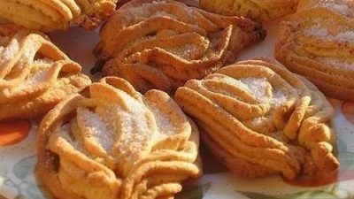 Печенье «Хризантемы» из творожного теста