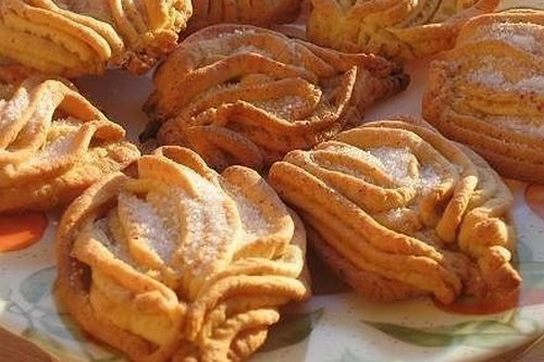 Печенье «Хризантемы» из творожного теста