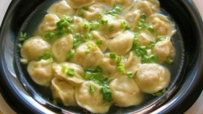 Пельмени из баранины с луком по-татарски