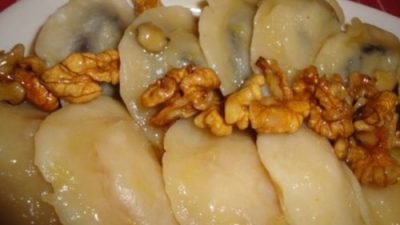 Пельмени по-татарски с орехами