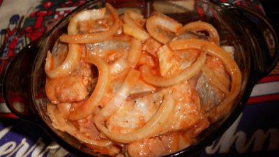 Пикантная сельдь по-корейски