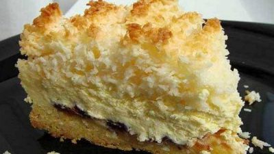 Пирог «Кудряшкин» с творогом и фруктами