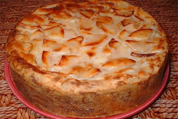 Пирог «Вверх дном» с яблоками