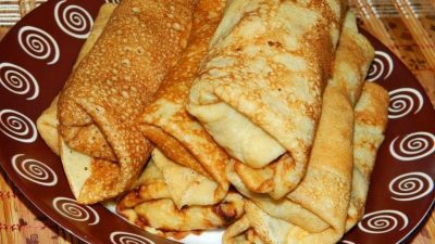 Пирожки-блинчики с мясом и овощами