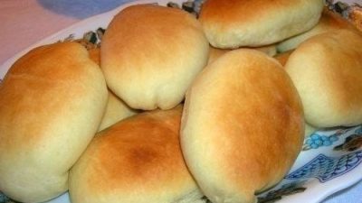 Пирожки из хрущевского теста с яйцом и рисом