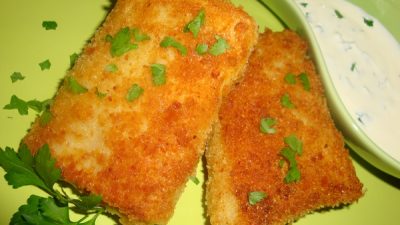 Пивные блинчики с мясной начинкой в кляре