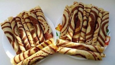 Полосатые блинчики «Зебра»