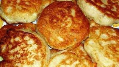 Постные оладушки на воде