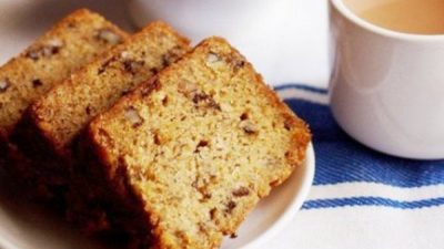 Постный банановый кекс в духовке