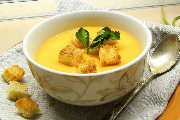 Постный суп-пюре из шампиньонов — рецепт с фото пошагово