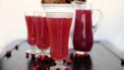 Праздничный клюквенно-ананасовый пунш