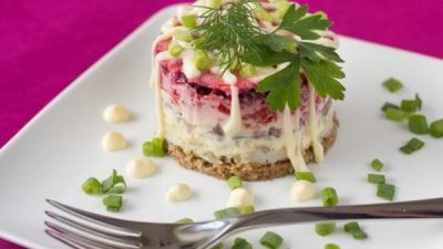 Праздничный лосось под шубой