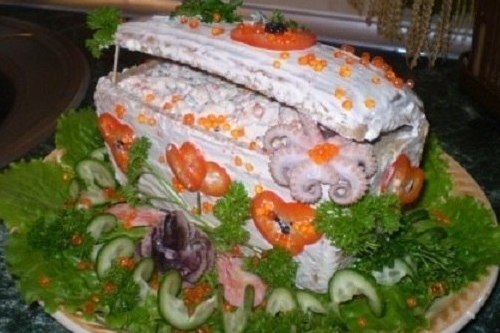 Праздничный салат «Сундучок с сокровищами»