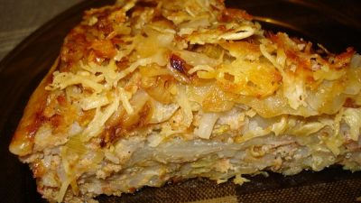 Простая запеканка из капусты со сметаной