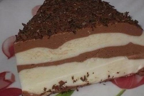 Простейший шоколадно-творожный десерт