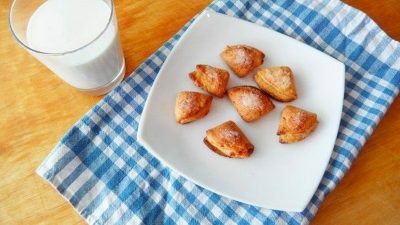 Простое творожное печенье с ванильным сахаром