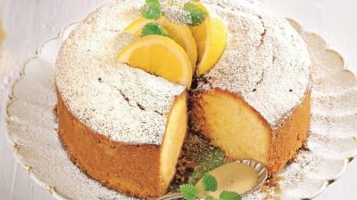 Простой лимонный кекс в духовке