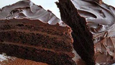Простой шоколадный торт в микроволновке