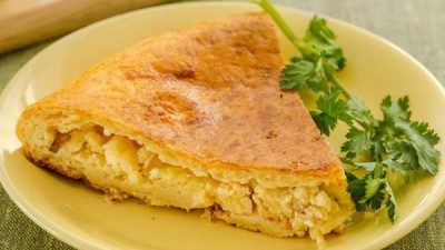Простой сырный пирог на скорую руку