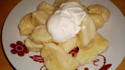 Простые творожные вареники для ленивых