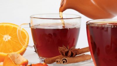 Пряный цитрусовый чай с имбирем