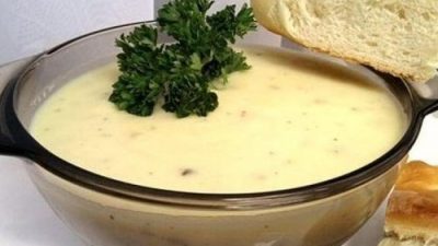 Пряный сливочно-чесночный суп