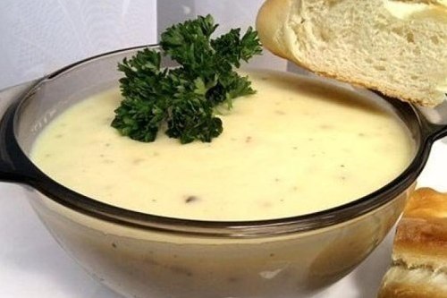 Пряный сливочно-чесночный суп