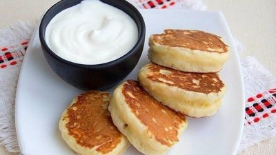 Пышные оладьи на завтрак из молока