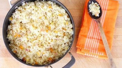 Рис «Перекати-поле» с овощами