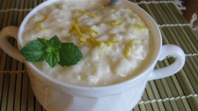Рисовая каша с сыром и сливками в мультиварке