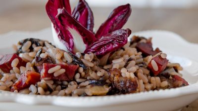 Ризотто из радиккио с беконом