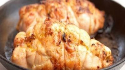 Роллы из курицы с плавленым сыром и брокколи