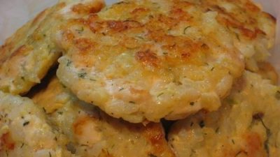 Рубленые куриные котлеты с рисом и болгарским перцем