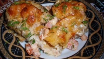 Рыба по-гречески c базиликом