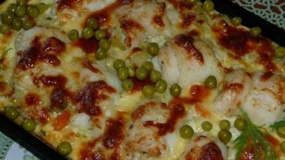 Рыбные рулеты с овощами в духовке