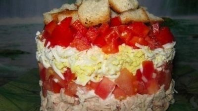 Салат «Астра» с куриной грудкой