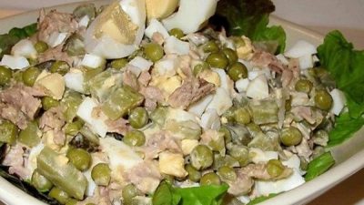 Салат «Азов» с тунцом и горошком